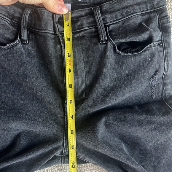 FRAME Le High Skinny Crop in Zepplin (Smokey gray color) - Picture 9 of 11